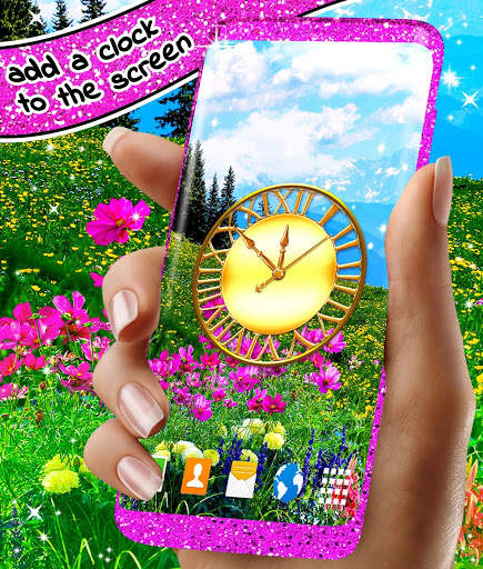 Flowers Live Wallpaper 🌻 Flower Field Wallpapers screenshot 1