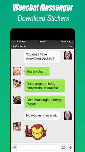 New Weechat Messenger Free Download Stickers screenshot 1