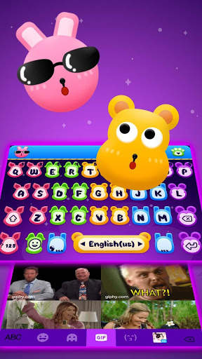 Colorful Cutie Animal Keyboard Theme screenshot 3
