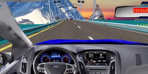 Traffic Racing : in car, curvy road, drift, police स्क्रीनशॉट 4