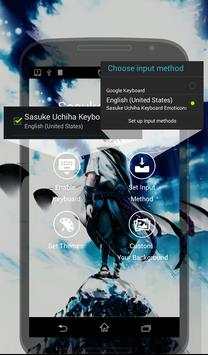Sasuke Uchiha Keyboard HD Free screenshot 2