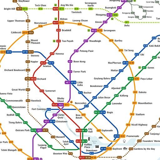 Singapore Train Map (Offline) icon