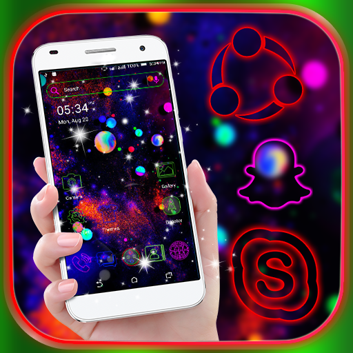 Neon Colorful Launcher Theme icon