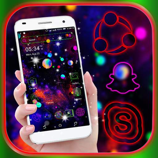 Neon Colorful Launcher Theme 3.0