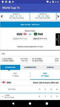 Live Cricket World Cup 2019 Tv HD Free Streaming screenshot 3