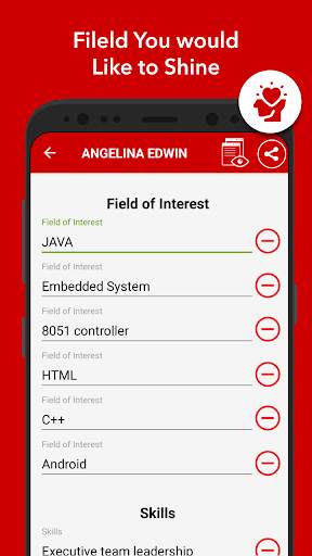 Curriculum vitae app CV Maker screenshot 3