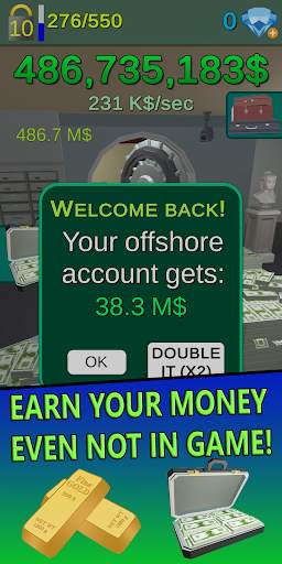 Hey, it's a Heist! - Heist Money Clicker स्क्रीनशॉट 3