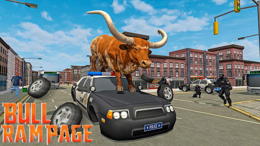 Wild Bull City Attack: Bull Simulator Games screenshot 1