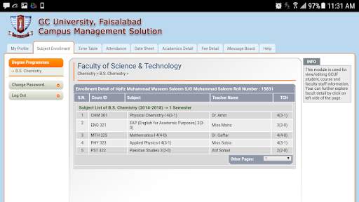 GCUF Portal App (Layyah Campus) скриншот 2
