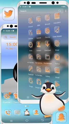 Cute Penguin Theme screenshot 4