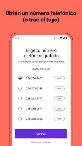 TextNow - Textos y Llamadas screenshot 2