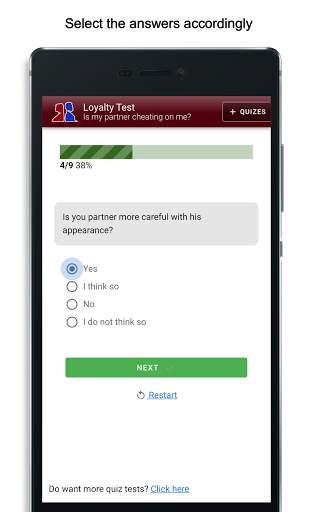 Loyalty Test - Is my partner cheating on me? Quiz screenshot 4