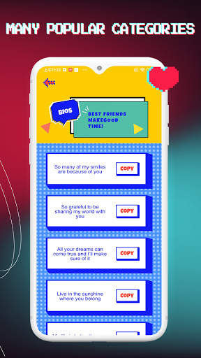 Bio Hero & Captions for Social Post screenshot 3