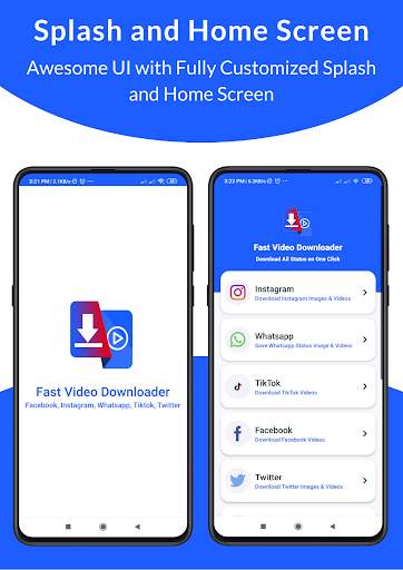 Fast Video Downloader & Status Saver screenshot 1