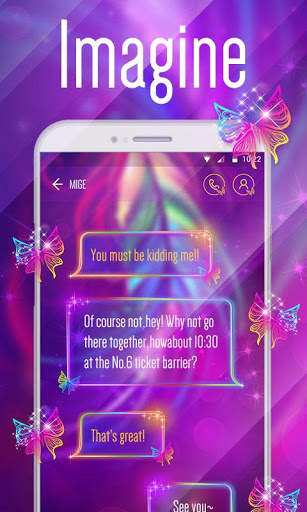 GO SMS IMAGINEⅡ THEME screenshot 1