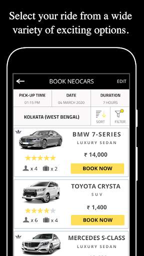 NeoCars - Car Rental With Driver screenshot 2