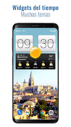 Sense V2 Flip Clock & Weather screenshot 1