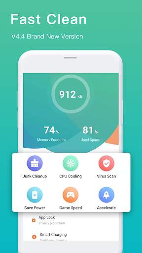 Faster Clean-Professional BatterySaver&OptimizeRam screenshot 1