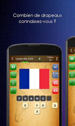 Picture Quiz : Les Drapeaux screenshot 1