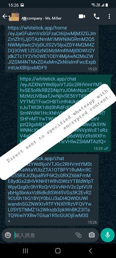 WhiteTick send encryption text for WhatsApp/Email screenshot 4