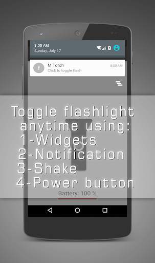 M Torch -smart advanced bright flashlight screenshot 4