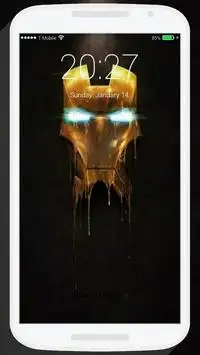 Iron Superhero Lock Screen screenshot 2