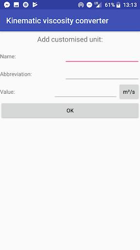 Kinematic viscosity converter screenshot 3