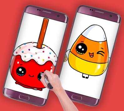 how to draw cute candy food screenshot 3