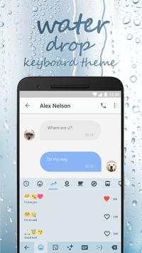 Glass Water Drop & Rainy Mood Keyboard Theme screenshot 3