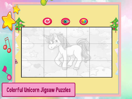 Unicorn Coloring Games Puzzle screenshot 10
