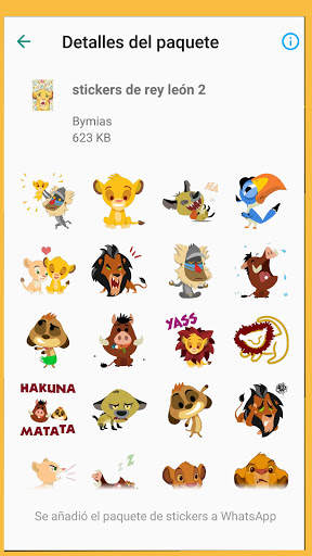 Lion King Stickers for WhatsApp - WAStickerApps screenshot 4