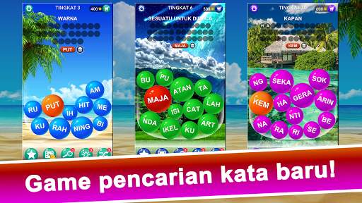 Gelembung kata -Cari Permainan screenshot 4