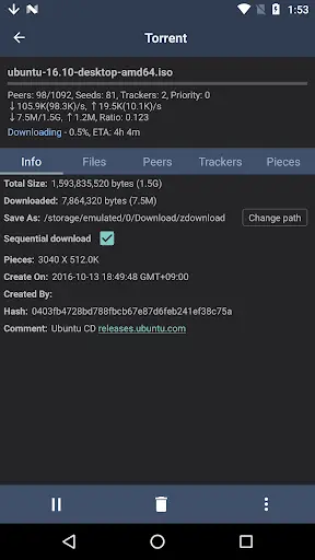 zetaTorrent - Torrent App screenshot 4