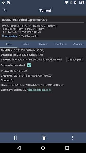 zetaTorrent - Torrent App screenshot 4