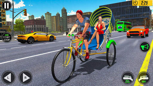 Bicycle Rickshaw Driving Games screenshot 4