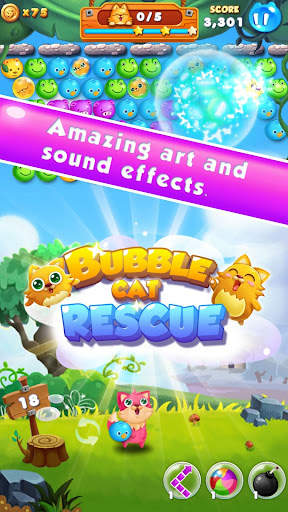 Bubble Cat Rescue screenshot 12