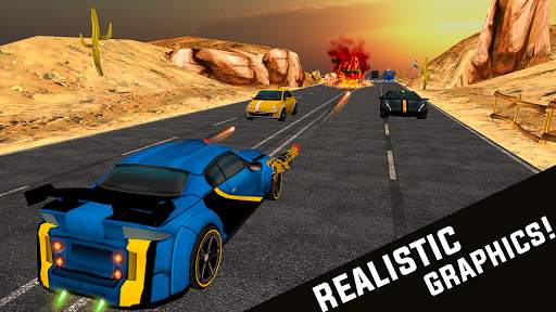 Traffic Car Shooter Racing screenshot 1