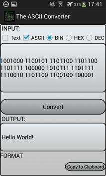 ASCII Code Converter screenshot 1