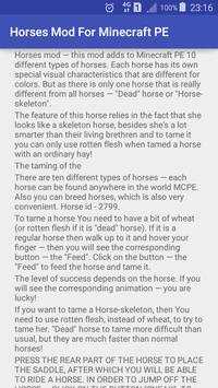 Horses Mod Minecraft PE screenshot 1