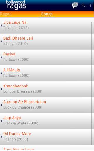 Bollywood Ragas screenshot 13