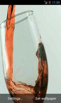 Glass of Wine Live Wallpaper screenshot 1