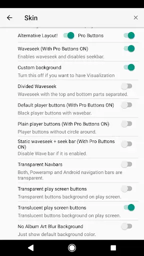 Poweramp v3 skin simple light screenshot 6