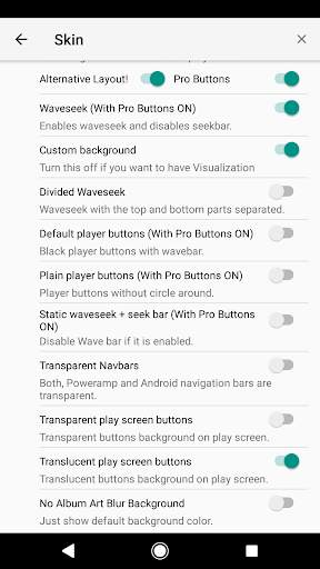 Poweramp v3 skin simple light screenshot 6