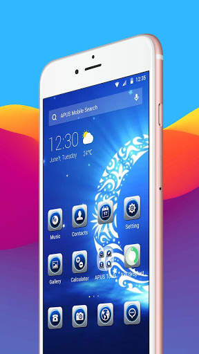 The Moon-APUS Launcher theme скриншот 1