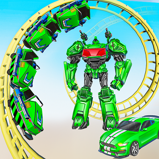 Roller Coaster Robot Car Games: Multi Robot Game icon