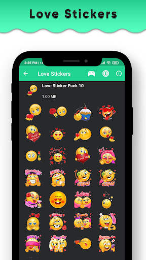 Romantic Stickers for Whatsapp - Love Stickers App screenshot 3