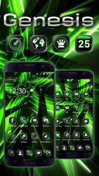 Neon Green Theme Tech Launcher screenshot 1
