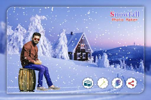 Snowfall Photo Editor :  Snow fall Photo Maker screenshot 3
