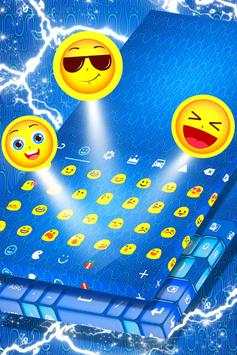 Latest Blue Keyboard Theme screenshot 5
