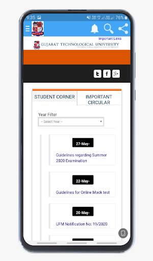 MY GTU APP screenshot 2
